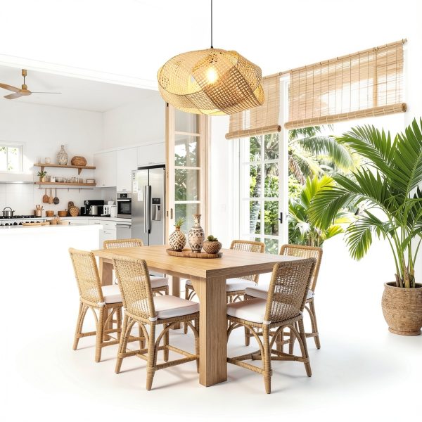 Parrot Uncle Bamboo Pendant Lamp Rustic Farmhouse Lighting-2