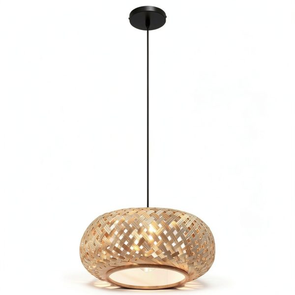 Parrot Uncle Bamboo Pendant Lamp Rustic Design Adjustable-7