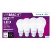 VIRIBRIGHT A19 LED Bulb 9W Dimmable Cool White 4 Pack-0