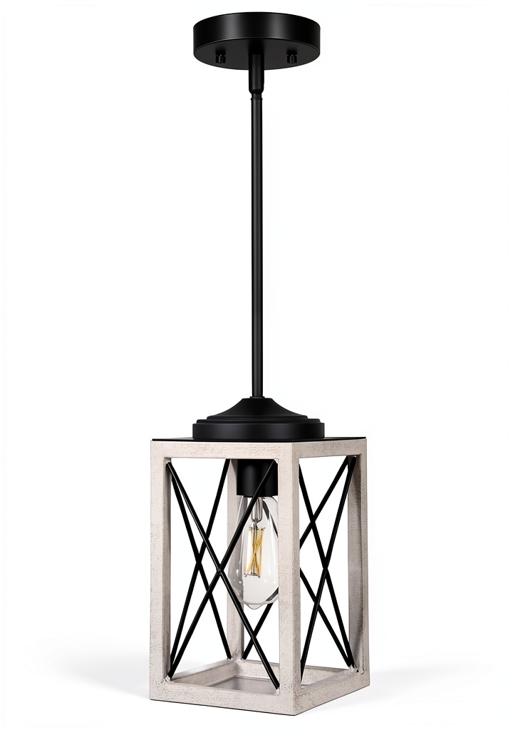 Pavo hanging light installed in a kitchen with adjustable height