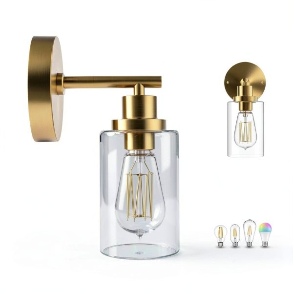 Pavo Wall Sconce Metal Glass Dimmable Lighting Modern Decor-1