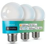 Linkind A19 Smart LED Bulb Matter Compatible 800lm Tunable-0