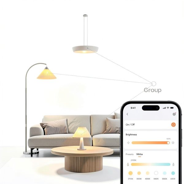 Linkind A19 Smart LED Bulb Matter Compatible Tunable White-4