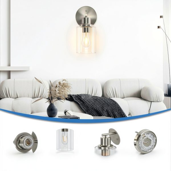 Pavo Wall Sconce Dimmable Metal Glass Modern Home Lighting-4