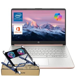 HP 14 Laptop Intel Dual Core 16GB RAM 64GB eMMC Office 365-0