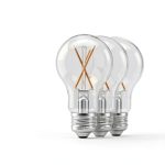FEIT ELECTRIC A19 Filament LED Bulb Dimmable Clear 4 Pack-0