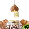 Parrot Uncle Rattan Pendant Light Boho Rustic Handwoven-0