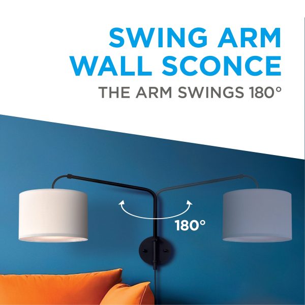 Coby Wall Mount Light Adjustable Swing Arm Sconce-3