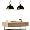 Pavo Black Gold Pendant Light Kitchen Island Farmhouse Style-3