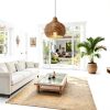 Parrot Uncle Rattan Pendant Light Boho Rustic Handwoven-3