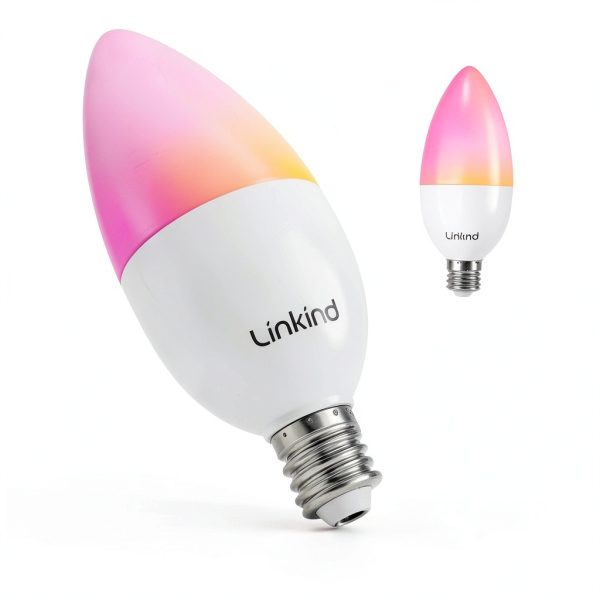 Linkind Smart LED Bulb Color Changing E12 Base 2 Pack-1