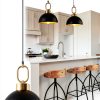 Pavo Black Gold Pendant Light Kitchen Island Farmhouse Style-2