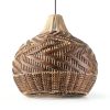Parrot Uncle Rattan Pendant Light Boho Rustic Handwoven-9