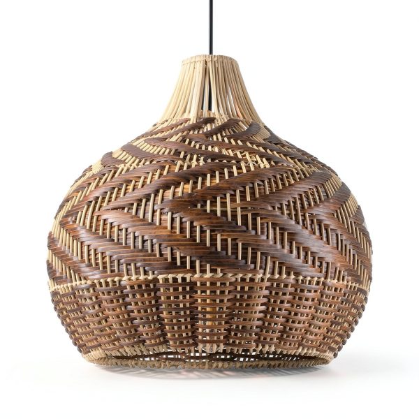 Parrot Uncle Rattan Pendant Light Boho Rustic Handwoven-9