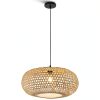 Parrot Uncle Bamboo Pendant Lamp Rustic Boho Adjustable-4