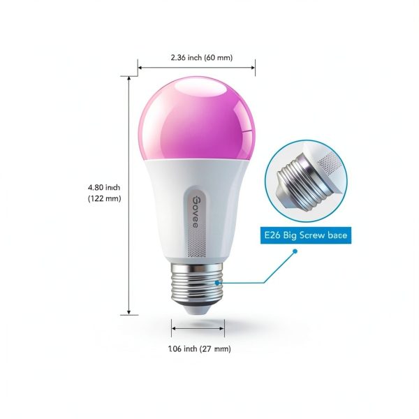 Govee A19 Smart LED Bulb Wi Fi 800 Lumens 2 Pack-3