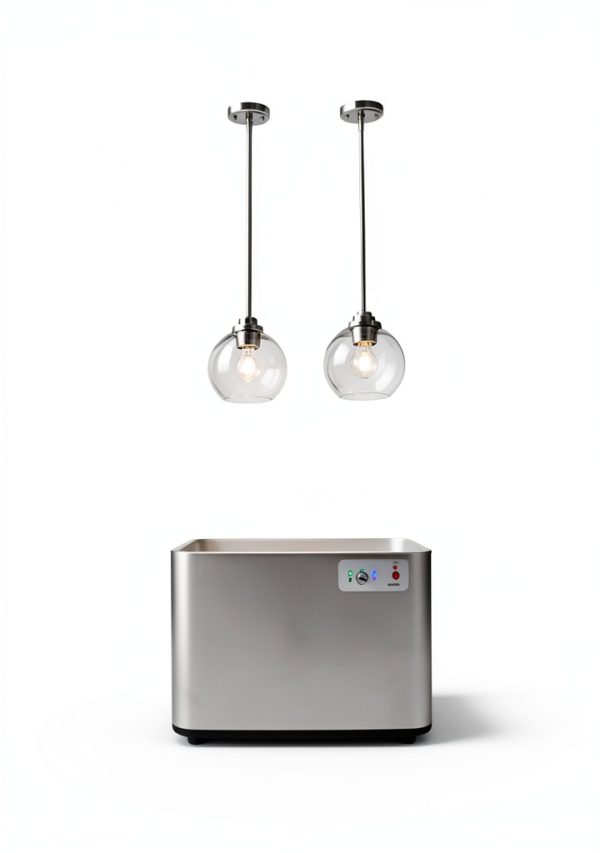 Pavo Clear Glass Pendant Light Adjustable Height Modern-4
