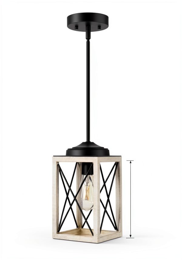 Pavo Rustic Metal Hanging Light Adjustable Kitchen Island-2