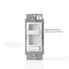 Leviton SureSlide Dimmer Switch LED Dimmable Light Almond-2
