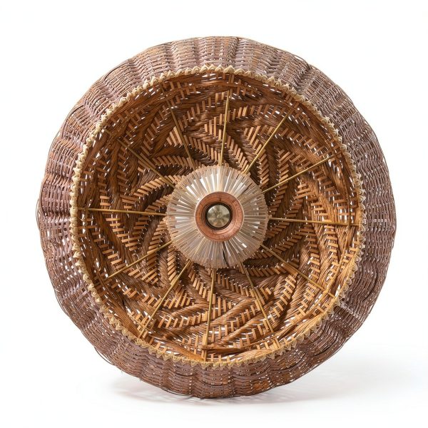 Parrot Uncle Rattan Pendant Light Boho Rustic Handwoven-11