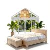 Parrot Uncle Rattan Pendant Light Boho Coastal Rustic-2