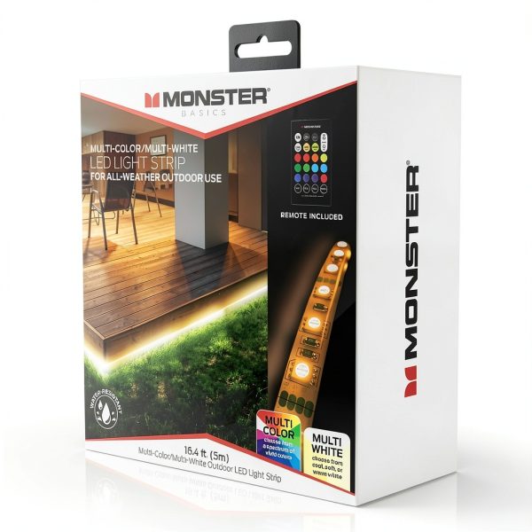 Monster LED Light Strip Multi Color White Indoor Outdoor-1