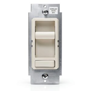 Leviton SureSlide Dimmer Switch LED Dimmable Light Almond-0