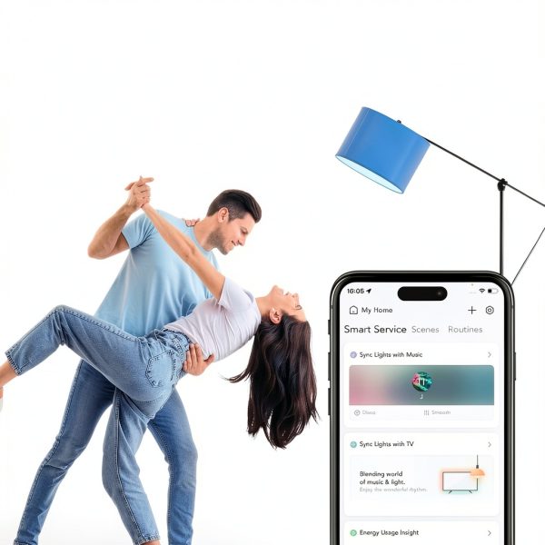 Linkind A19 Matter Smart Bulb RGBTW Voice Control-5