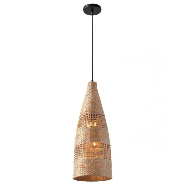 Parrot Uncle Bamboo Pendant Lamp Rustic Boho Lighting-7