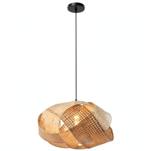 Parrot Uncle Bamboo Pendant Lamp Rustic Farmhouse Lighting-3