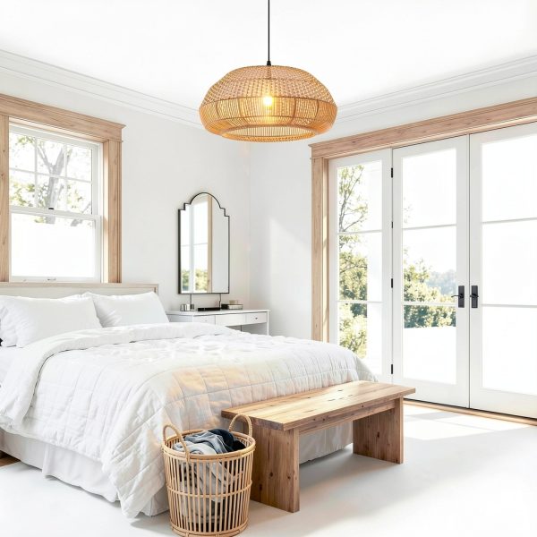 Parrot Uncle Rattan Pendant Light Boho Design Adjustable-3