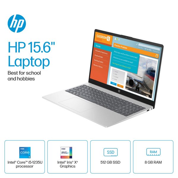 HP Laptop Intel Core i5 Touch Screen 15.6 Inch Silver-1
