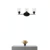Bronze Wall Light Clear Glass Shade Modern Ambient Lighting-1
