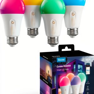 Govee A19 Smart LED Bulb 1200 Lumens RGB Wi Fi-0