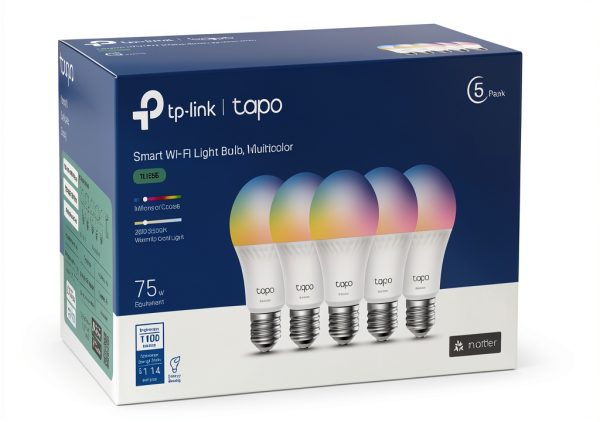 Tapo A19 Wi Fi Smart LED Bulb Multicolor 5 Pack-1