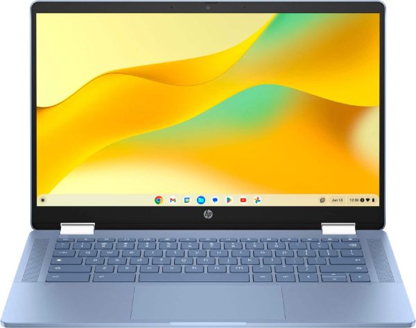 HP 2 in 1 Chromebook Laptop Touch Screen Intel N100 Sky Blue-0