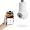Eco4life Smart WiFi PTZ Light Bulb Security Camera White-1