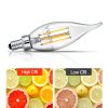 VEVOR LED Candelabra Bulbs Flame Tip Dimmable Vintage-4