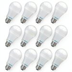 VIRIBRIGHT A19 LED Bulbs Dimmable 1600 Lumens 12 Pack-0