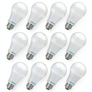 VIRIBRIGHT A19 LED Bulbs Dimmable 1600 Lumens 12 Pack-0