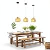 Pavo Woven Pendant Light Natural Design Modern Rustic-4