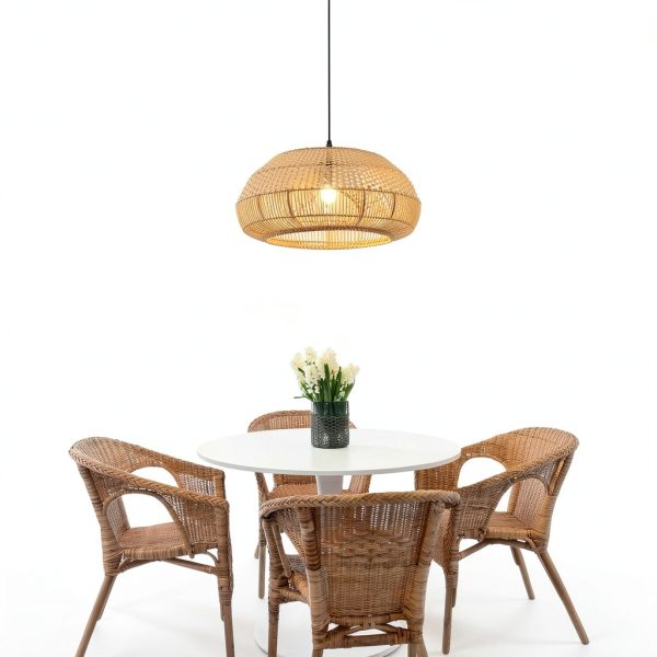 Parrot Uncle Rattan Pendant Light Boho Design Adjustable-0