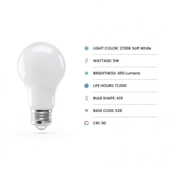 Feit Enhance A19 LED Bulb Soft White Filament 4 Pack-2