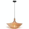 Parrot Uncle Bamboo Pendant Lamp Rustic Handwoven Adjustable-7