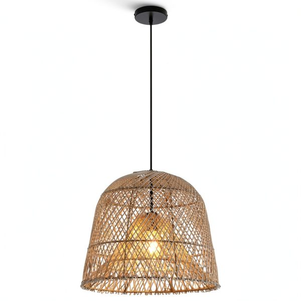 Parrot Uncle Rattan Pendant Light Boho Coastal Rustic-5