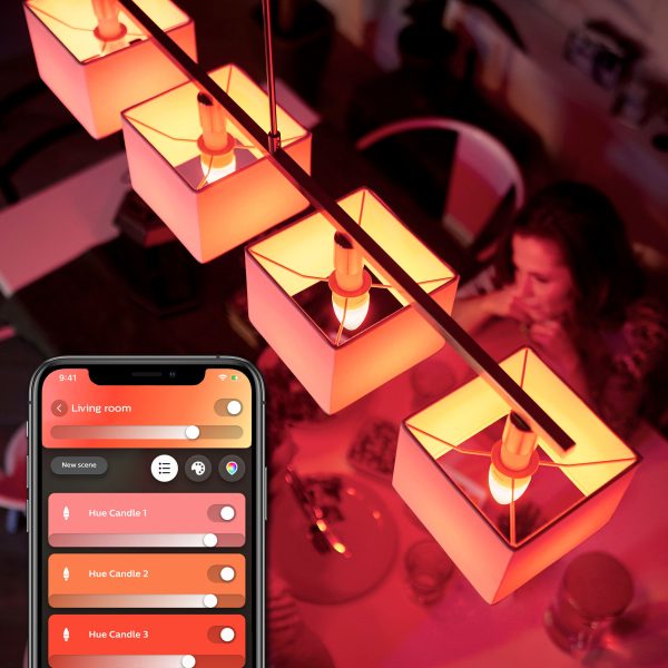 Philips Hue E12 Smart LED Bulb Bluetooth Color Ambiance-3