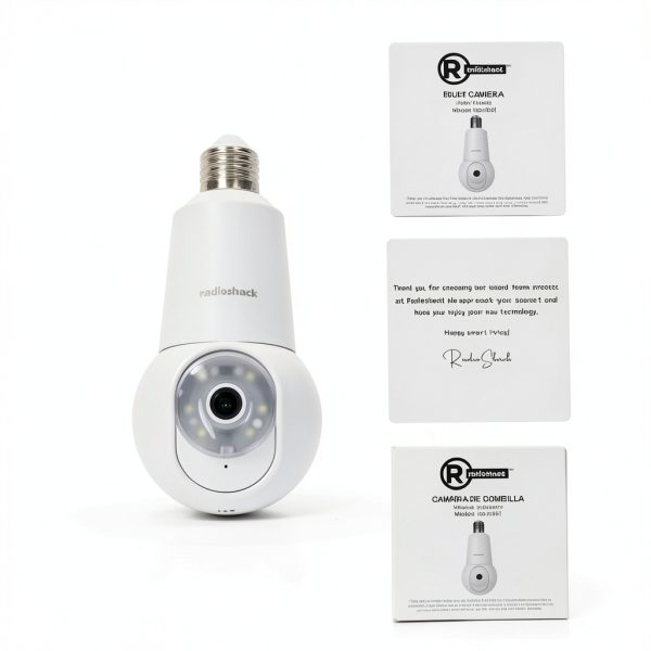 RadioShack Bulb Camera 3MP HD 360 Rotation Starlight Night-0