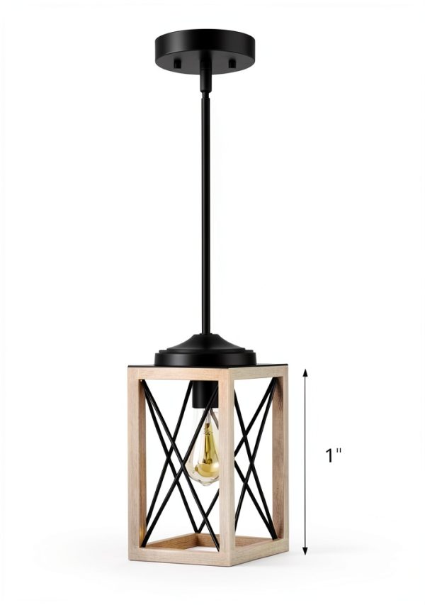 Rustic Metal Hanging Light Adjustable Ceiling Fixture Home-1