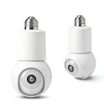 Eco4life Smart WiFi PTZ Light Bulb Security Camera White-0