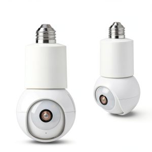 Eco4life Smart WiFi PTZ Light Bulb Security Camera White-0